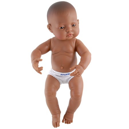 Miniland Educational Anatomically Correct Newborn Doll, 15.75 in, Hispanic Girl 5005531008
